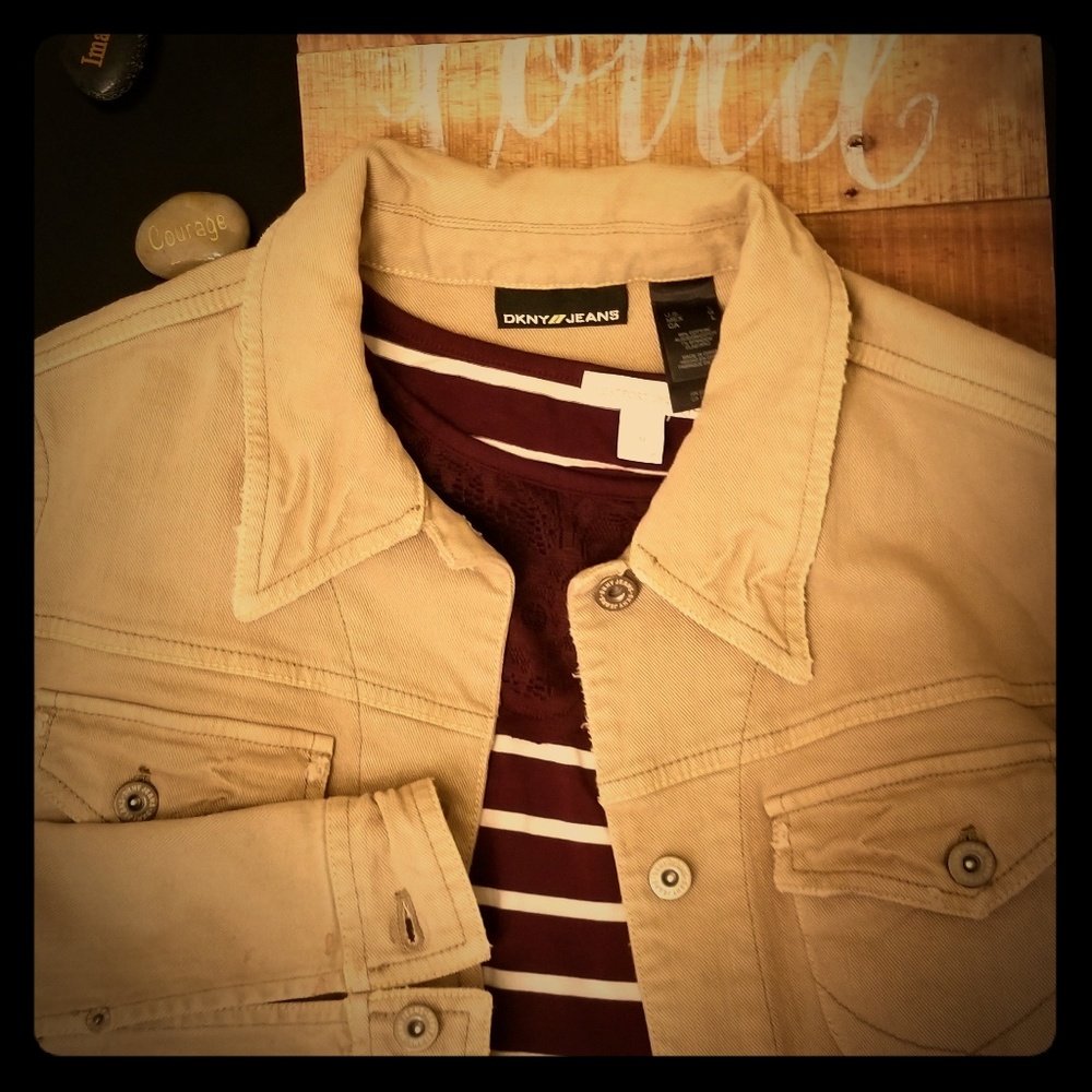 GUC khaki jean jacket